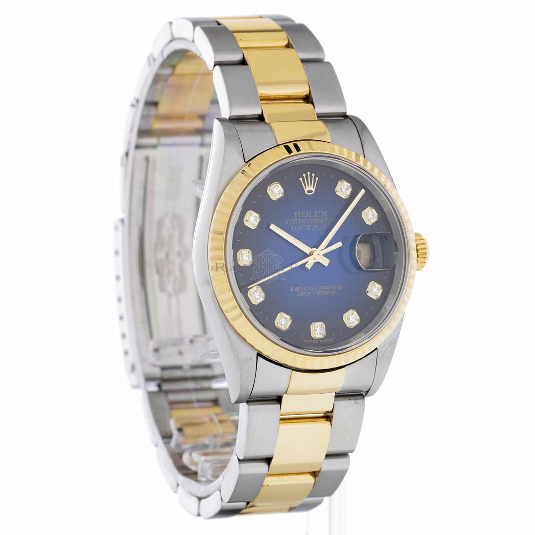 rolex blue vignette diamond dial